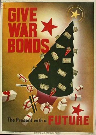 Poster: Give War Bonds - A Present with a Future.